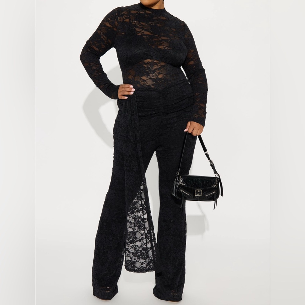 Elegant Black Lace Jumpsuit